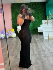 Ladies Spaghetti สายเดี่ยว ฤดูร้อน เดรส ไร้แขน ยาว เดรส - Image 5