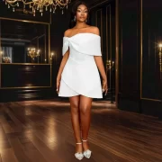 งานปาร์ตี้ เพื่อนเจ้าสาว เดรส เดรส ฤดูร้อน เดรส เสื้อคลุม Vestido ผู้หญิง