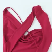 Temperament งานปาร์ตี้ เปิดหลัง Stack Collar เดรส - Image 6