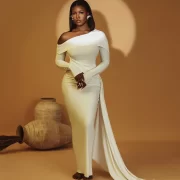 ยาว Sleeve รัดรูป สีพื้น Slim Fit ยาวคลุมข้อเท้า เดรส งานปาร์ตี้